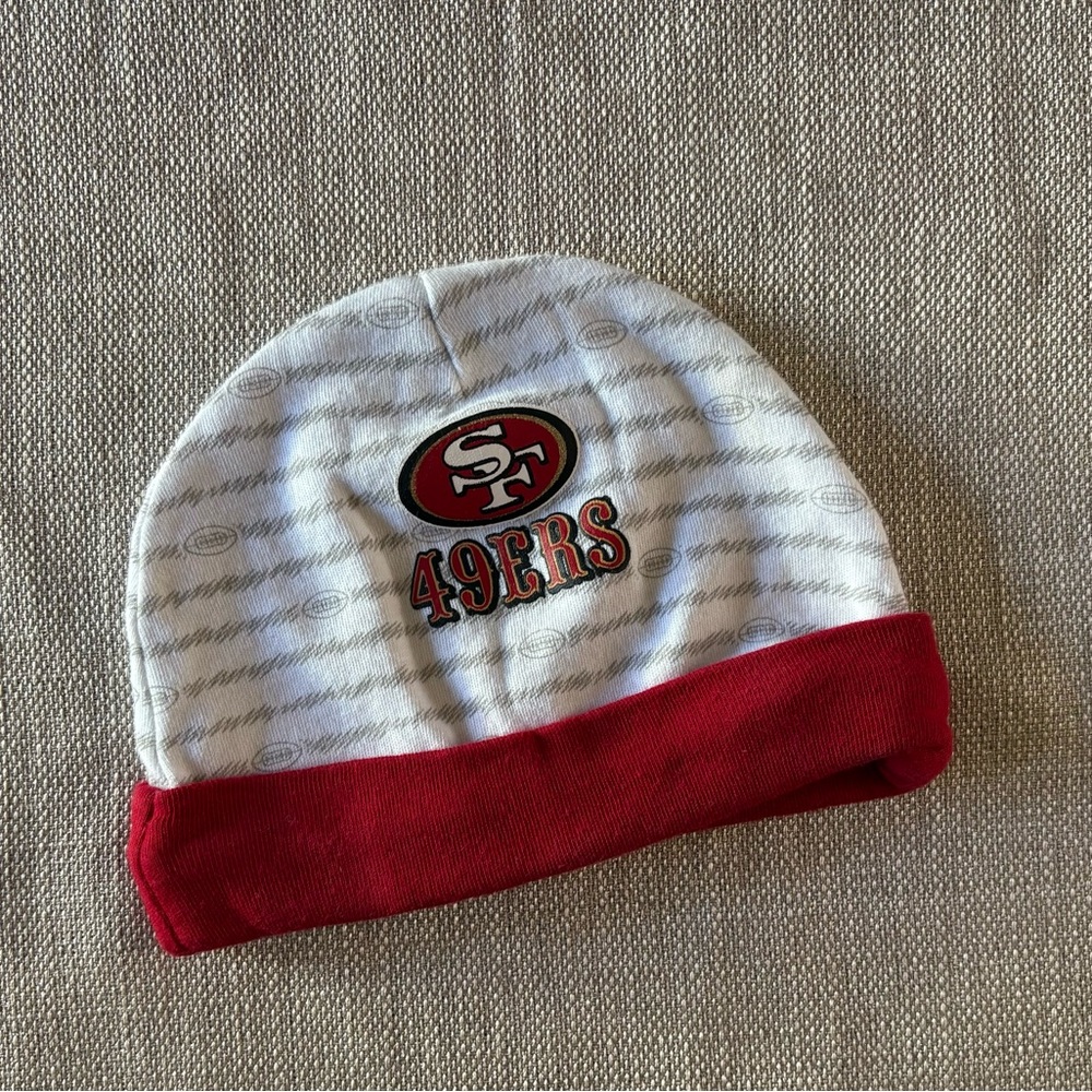 San Francisco 49ers Newborn Beanie 100%Cotton